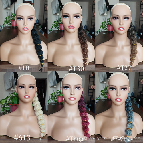 Bubble Drawstring Ponytail Kinky Straight Synthetic Pony Tail Hairpieces Clip in Hair Extension